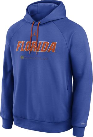 Nike Mens Florida Courtside Basketball Practice Jordan Brand Dri-FIT Pullover Hoodie in Blue | 0JEJ08DDUFN-REJ