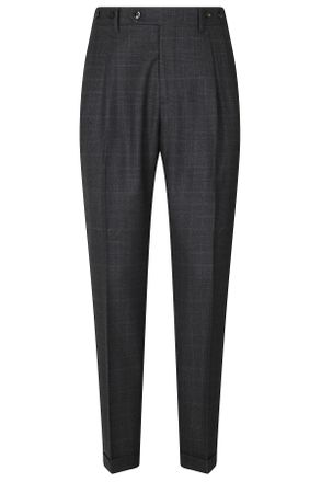 Berwich 2 Pinces Barber Virgin Wool Tailored Trousers