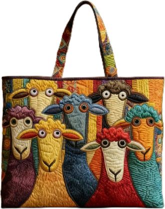 Generic Vintage Quilted Tote Bag for Women Large Cotton Puffer Shoulder Bag Ideal Valentines or Mothers Day Gift for Her Lightweight Floral Handbag for Spring