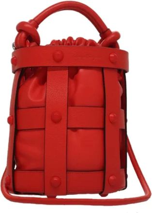 Ferragamo Pre-owned Cuero bolsos-de-hombro - Pre-owned - Mujer - Rojo - ONE SIZE