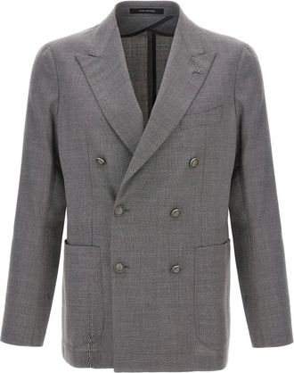 Tagliatore Heren, Jassen, Grijs, Maat: M Wol