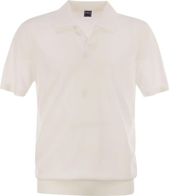 Fedeli Giza Cotton Short Sleeved Polo Shirt