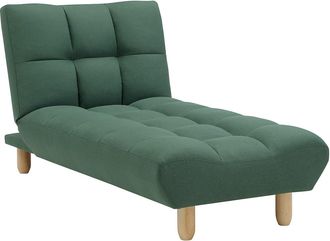 Vente-Unique Div&aacute;n cama de tela verde ESTEBAN