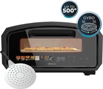 Cecotec Cecotec Horno El&eacute;ctrico Para Pizzas Pizza&co 500 Gyro. Piedra Giratoria Alta Temperatura, Panel Digital T&aacute;ctil, 8 Men&uacute;s, 65-500&deg;