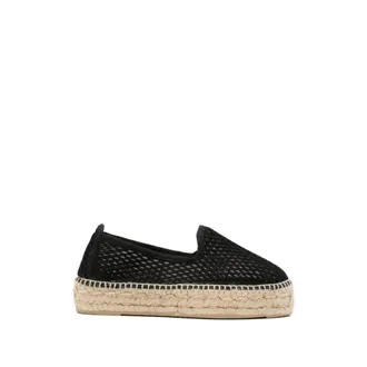 Maneb&igrave; Schoenen, Dames, Zwart, 40 EU, Katoen, Mesh Espadrilles