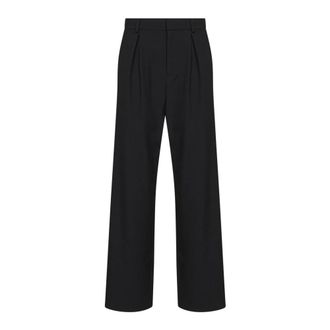 Maison Margiela Wide Trousers - female - MM6 Maison Margiela - Wide Trousers - Black - XS - Trousers