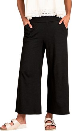Toad & Co Chaka Wide Leg Crop Pant in Black at Nordstrom, Size X-Large
