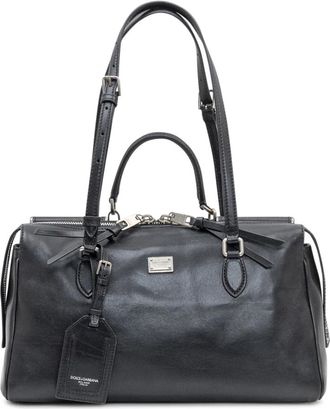 Dolce & Gabbana Vittoria Schoudertas - Dames - Schoudertassen - Zwart - ONE Size - Leer - Tassen