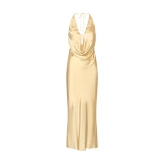 Rotate ROTATE Birger Christensen, Gowns, female, Yellow, Size: XS Dresses