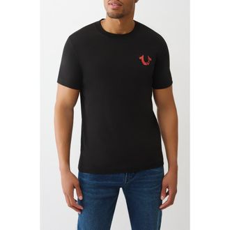 True Religion Tourist Graphic T-Shirt in Jet Black at Nordstrom Rack, Size X-Large