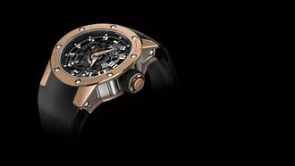 Richard Mille Dizzy Hands Automatic Black Dial Mens Watch RM63-01