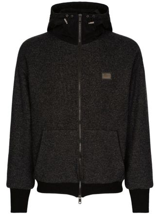 Dolce & Gabbana Black Logo Plaque Jacket