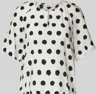 s.Oliver Red Label Relaxed Fit Blusenshirt aus Viskose-Mix in Weiss, Größe 46