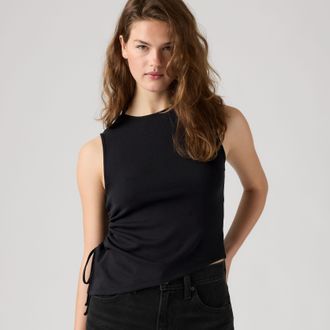 Levi's Alila Asymmetrical Sleeveless Top - Womens - XS - Black
