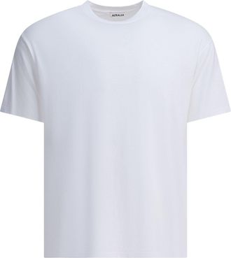 Auralee Cotton T-Shirt T-Shirts Bianco-Uomo