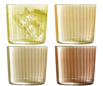 LSA International Mundgeblasene Gl&auml;ser Gems Amber 310 ml (4er-Set)