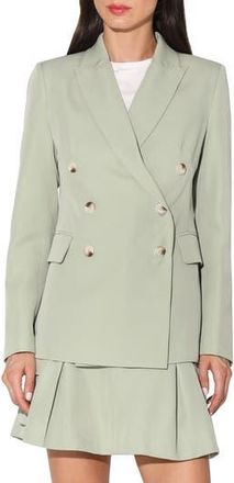 Walter Baker Tilda Double Breasted Blazer Jacket in Jade at Nordstrom Rack, Size X-Small