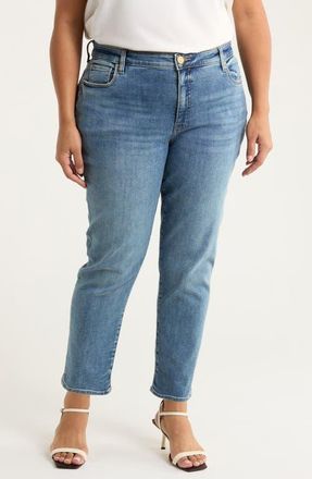 Kut from the Kloth Reese Fab Ab Ankle Slim Straight Leg Jeans in Ahead at Nordstrom, Size 16W