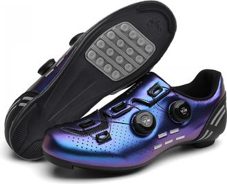 Generic Cycling Shoes for Mens Womens- Lightweight Indoor/Outdoor Bike Shoes with Rubber Sole, Anti-Slip and Breathable Mountain Bike Sneakers with Rotating L