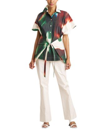 Natori Kimono Wrap Shirt