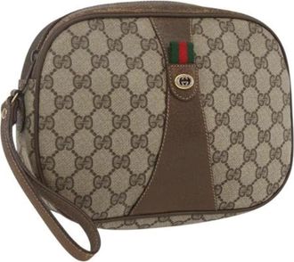 Gucci Pre-owned Clutches, female, Beige, Size: ONE SIZE Pre-owned Plastic Clutch
