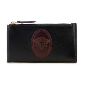 Versace Wallets & Cardholders, male, Black, Size: ONE SIZE Roomy Leather Wallet
