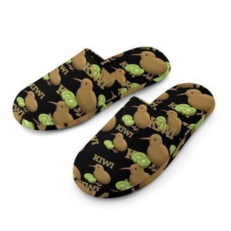 Generic Kiwi Fruit And Bird Mens Cozy Memory Foam Slippers Warm Cotton House Shoes Comfy Slipper for Indoor Outdoor