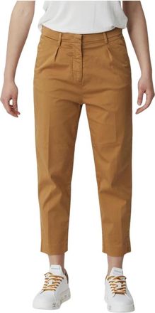 Mason's Damesbroek Trendy Stijl - Dames - Vrijetijds broeken - Bruin - M - Broeken
