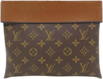 Louis Vuitton Pre-owned Clutches, female, Brown, Size: ONE SIZE Pre-owned Vintage Pochette
