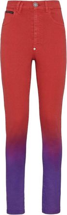 Philipp Plein Jeans, Dames, Veelkleurig, W30, Denim, Super High Waist Jegging