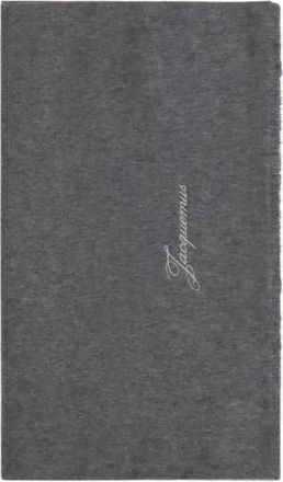 Jacquemus Tailleur Sjaal - unisex - Accessoires - Grijs - Maat: ONE Size Wol