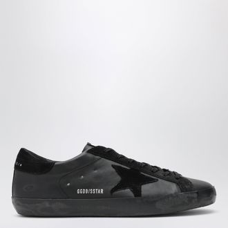 Golden Goose Black Super-Star sneakers in leather and suede