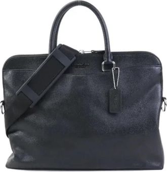 Coach Tweedehands leren handtassen - Heren - Vintage Handtas - Zwart - ONE Size - Leer - Vintage