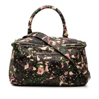 Givenchy Pre-owned Givenchy Medium Floral Printed Calfskin Pandora Satchel Ladies DQBTV06RS2KL4ZB8