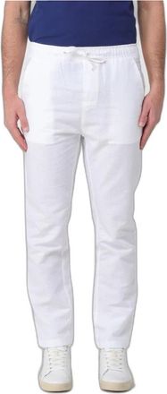 Colmar Broek met trekkoord - Heren - Broeken - Wit - Maat: M Katoen