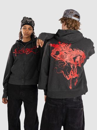 Vitriol Dark Horse Boxy Sweatjacke black