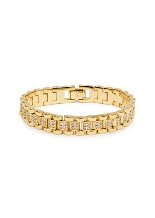 Anisa Sojka Crystal-embellished 18kt Gold-plated Bracelet - One Size
