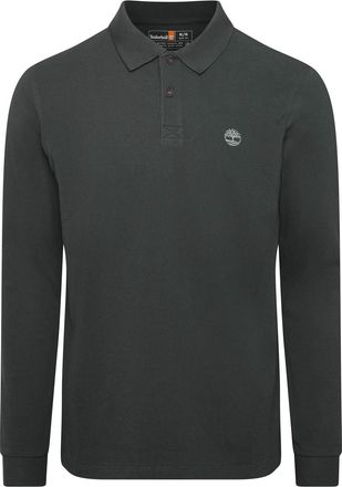 Timberland Mens Timberland Millers River Long Sleeve Polo Shirt in Green