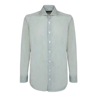 Lardini Heren, Overhemden, Groen, Maat: 3XL Katoen