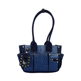 Ganni Shoulder Bags, female, Blue, Size: ONE SIZE Posy Small Shoulder Bag