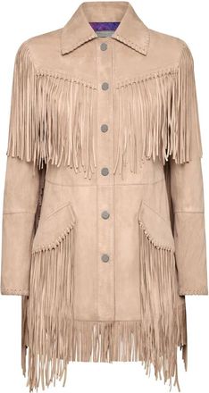 Philipp Plein Dames, Jassen, Beige, Maat: M Suède