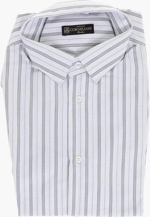 Corneliani Cotton Shirt with Balanced Stripe Motif size 41
