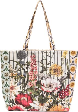 Biyan Borsa tote a fiori - Toni neutri