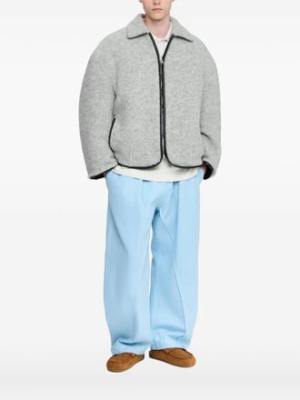 J.W.Anderson Fleece jack met rits - Groen