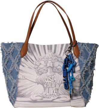 Custo Barcelona Celestia Plus Tote Bag - Dames - Shoppers - Blauw - ONE Size - Leer - Tassen