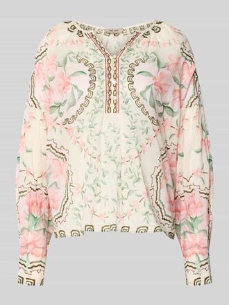 Mos Mosh Relaxed Fit Bluse mit Tunika-Ausschnitt Modell Wylde in Gruen, Gr&ouml;&szlig;e XL