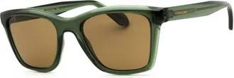 Ferragamo SF2001S 320 Transparent Khaki/Brown