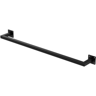 ML Design Perchero De Pared 90 X 12 Cm Negro De Acero Inoxidable Para Vestidor O Armario Barra De Almacenamiento Hasta 50kg Perchero Para Ropa Toallas O Utensil
