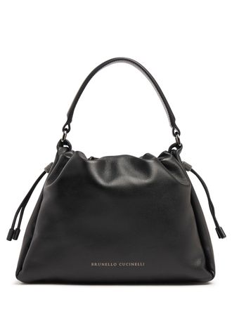 ショルダーバッグ・ポシェット BRUNELLO CUCINELLI Women Shoulder Bags MBGPD3612 C8195 GREY Brunello Cucinelli Small Mellow Leather Bucket Bag | Grey