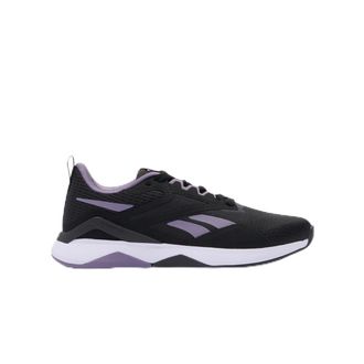 Reebok Womens Nanoflex TR 2 Trainers, Washed Black/Purple Fusion/FTWR White, 38 EU, Washed Black Purple Fusion FTWR White, 6 UK